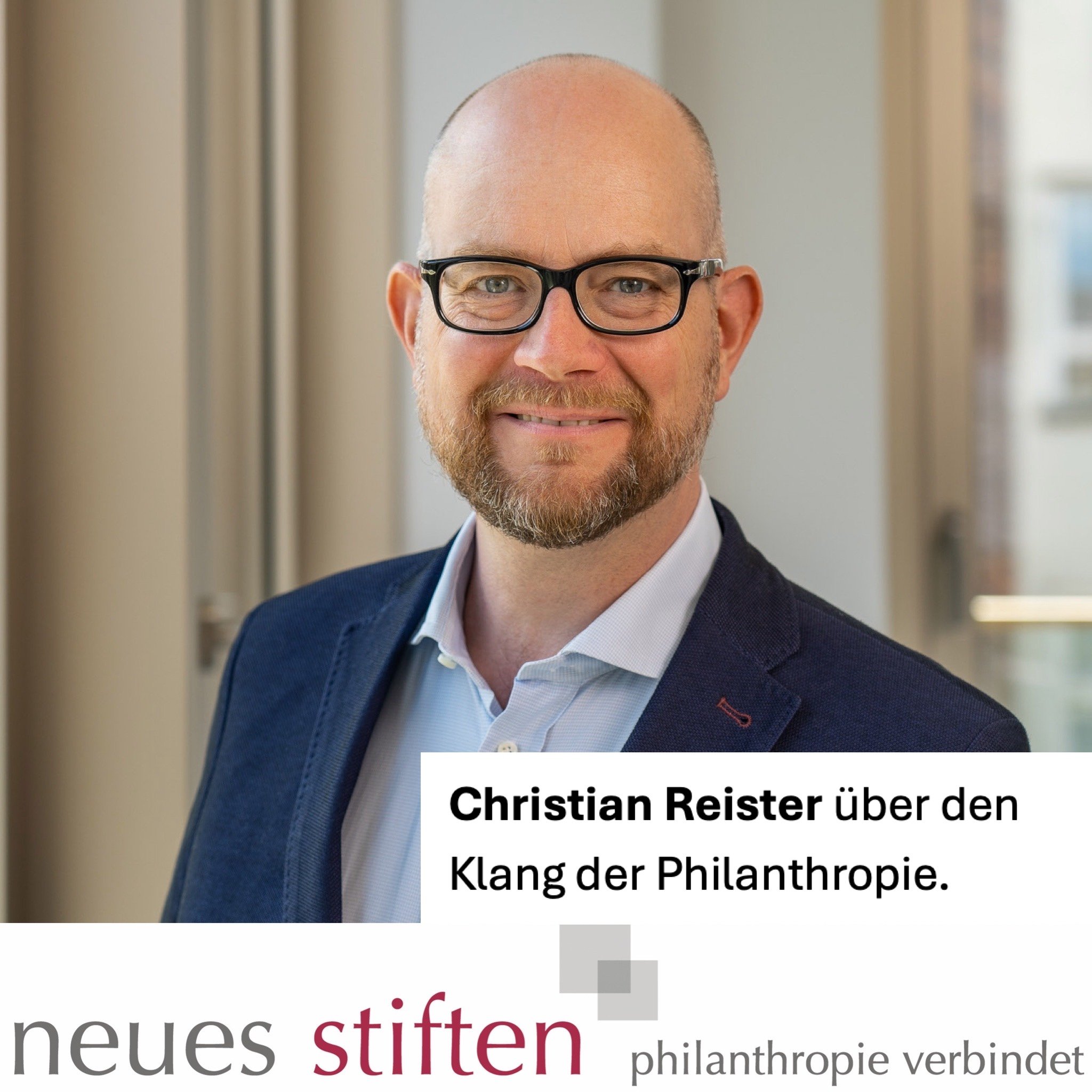 Podcast-Cover – Christian Reister über den Klang der Philanthropie